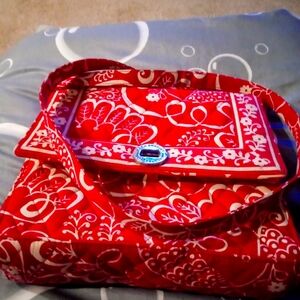 Vera Bradley red/white purse
